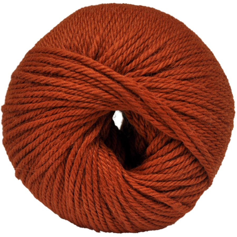 Baby Alpaca Wool - Rusty orange - Made in Peru