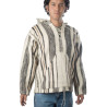 Striped Jumper with Hood - Pure Sheep Wool