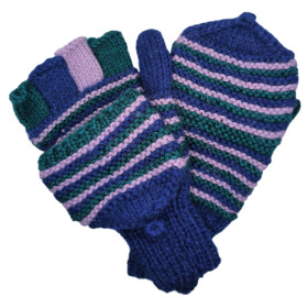 Mitten-Gloves - Hand-knitted - Size M