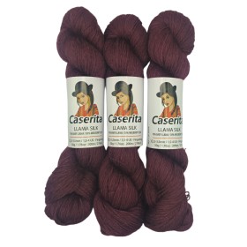 Cherry Red – Baby Llama & Silk – 50 g / 219 yd.