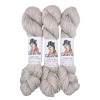 Pearl Grey – Baby Llama & Silk – 50 g / 180 yd.