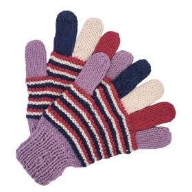 Size M - Colorful Gloves - Hand knitted