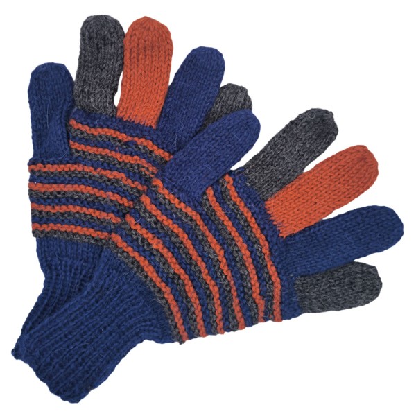 Size M - Colorful Gloves - Hand knitted