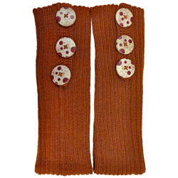 Legwarmers with buttons - Pure Alpaca Wool